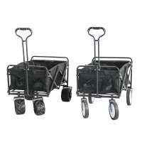 Outdoor Foldable Collapsible Wagon Folding Utility Beach Wagon Garden Beach Trolley