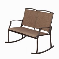 Fashion design adult high quality leisure ways outdoor aluminum rocking chair