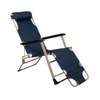 Nice Portable Folding Beach Chair Simple Aluminum Chair Beach Lounge Chair With Footrest