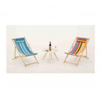 Outdoor furniture leisure wooden folding fabric beach chairs