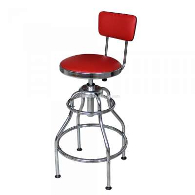 Cheap Swivel Bar Stools With Back Footrest Bar Stool Adjustable Barstool Chairs