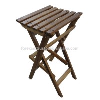 Wooden Bar Chair, oiled finishing, Acacia wood