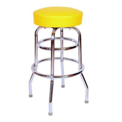 Discount Durable Chrome Plated Swivel vintage bar stool