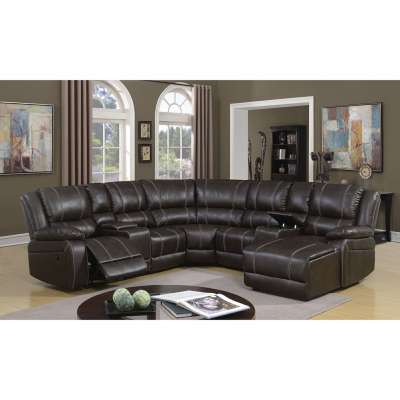 Luxury Sectionals Sofa Including Console And Push Back Chaise Sofa Set Living Room Furniture