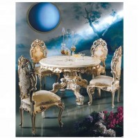 Luxury French Victorian Antique Dining Table and Chairs NFDT08